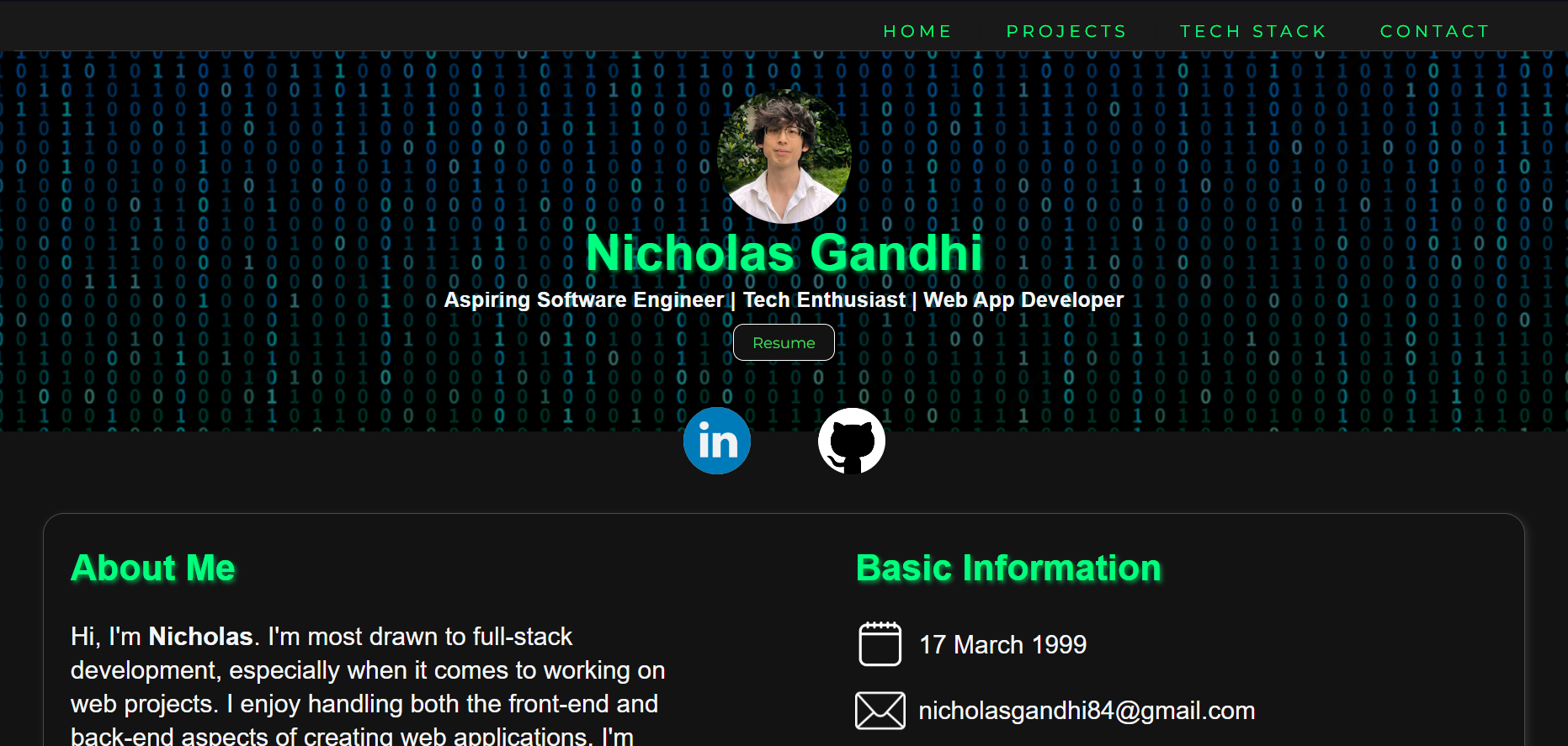 Nicholas Portfolio